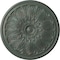Ekena Millwork Bordeaux Ceiling Medallion (Fits Canopies up to 3 1/4"), 22 5/8"OD x 1 3/4"P, Cloud Burst Crackle CM22BOCBC - alternate 1